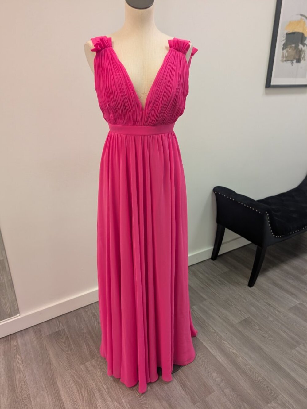 MacDuggal 55321 Size 4 hot pink NWT